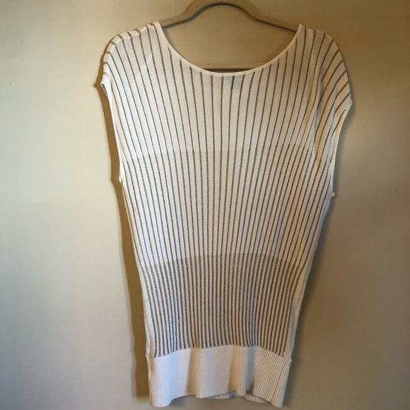 BEBE gold and cream sweater size extra small - Picture 6 of 7